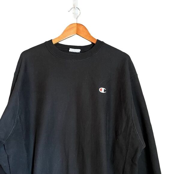 Champion black reverse weave crew neck sweater - Picture 2 of 10